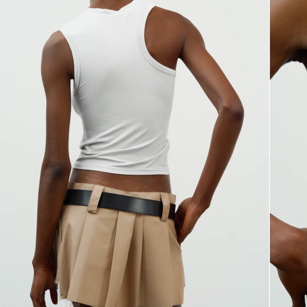 The Source Unknown Asymmetrical Car Tank Top, Bone - image 3